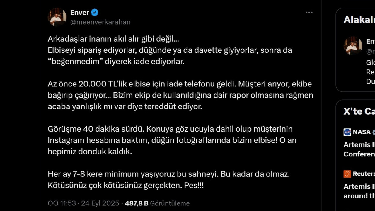 Mağazaların en büyük derdi: Al giy iade et müşteriler Mağazaların en büyük derdi: Al giy iade et müşteriler