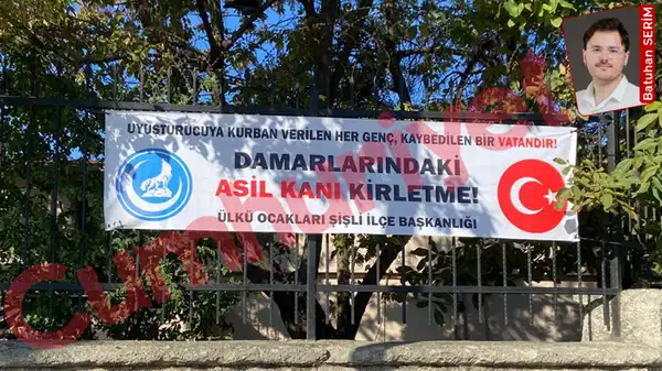 MHP ‘uyuşturucu’ önergesine ret vermişti: Ülkü Ocakları ‘Asil kanını kirletme’ diye pankart astı – Son Dakika Siyaset Haberleri