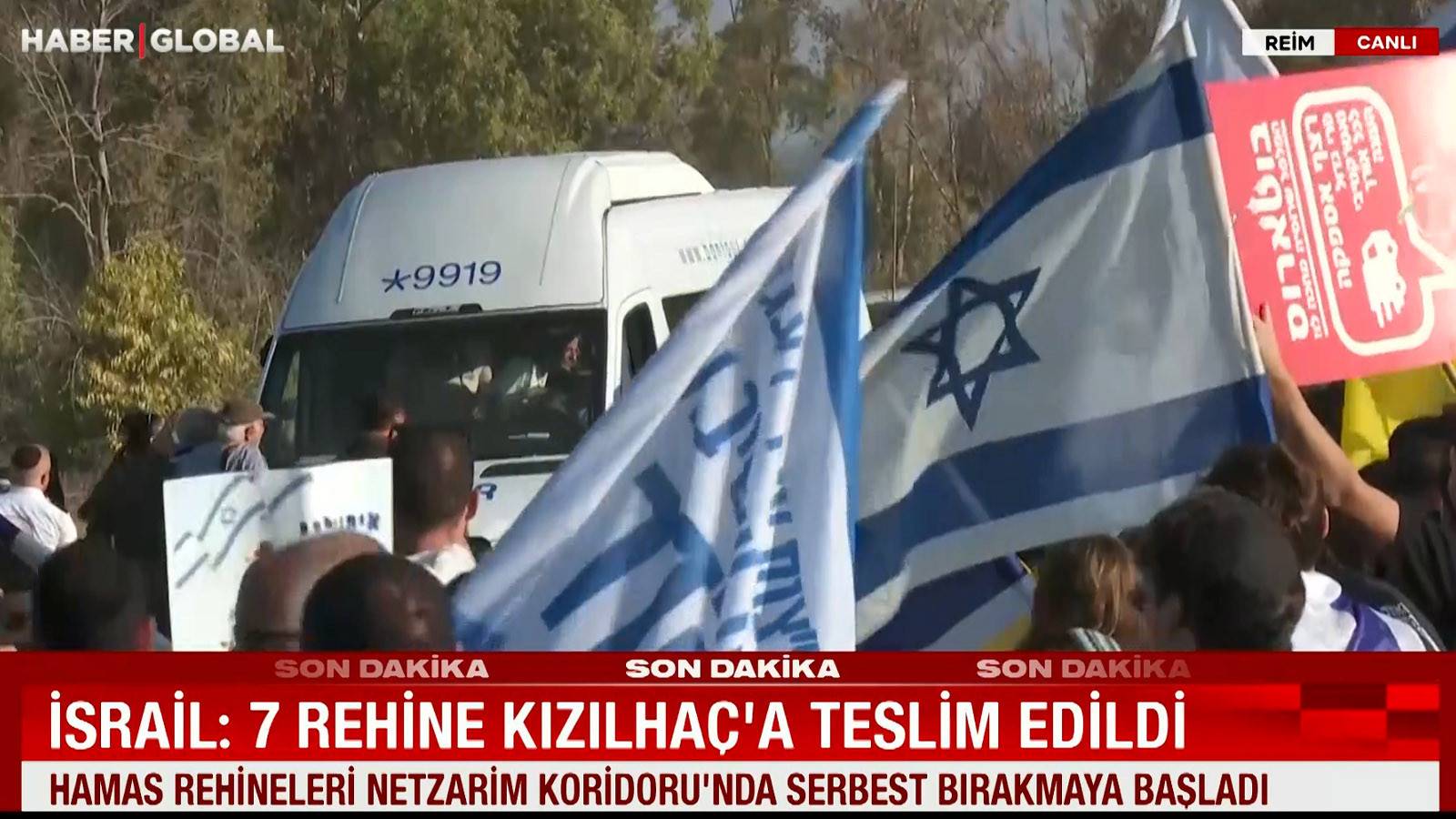 Gazze'de tarihi gün! Rehine takası başladı…