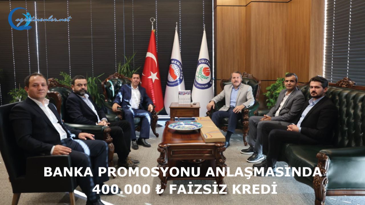 Banka Promosyonu Anlaşmasında 400.000 ₺ FAİZSİZ KREDİ
