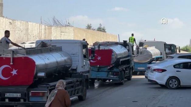 Türkiye’den Gazze’ye can suyu! Türkiye’den Gazze’ye can suyu!