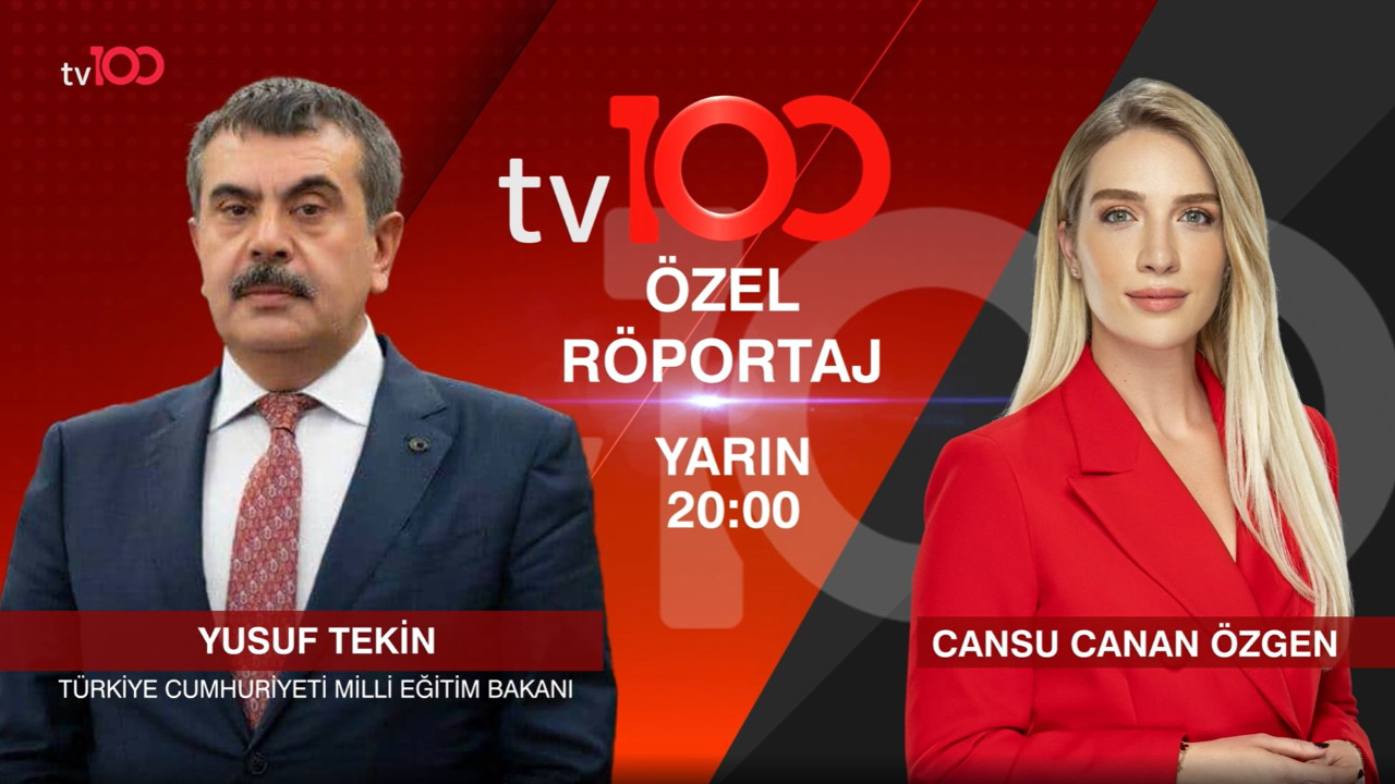 Yusuf Tekin tv100’de Cansu Canan Özgen’in konuğu oluyor: 12 yıllık zorunlu eğitim kısalacak mı?