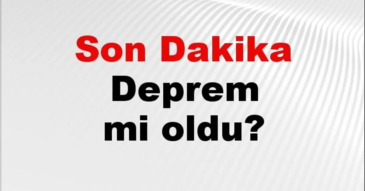 Balıkesir’de 4.1 Şiddetinde Deprem Meydana Geldi Balıkesir’de 4.1 Şiddetinde Deprem Meydana Geldi